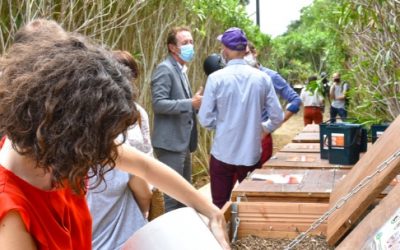 Inauguration d’un composteur collectif à Port Marianne