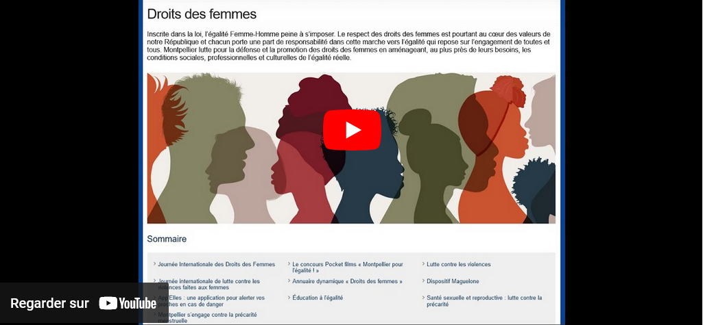 Fatma Nakbi présente le portail Droits des femmes et Lutte contre les discriminations ville de Montpellier