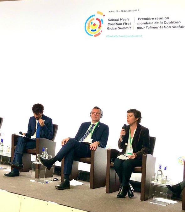 Intervention de Marie Massart pour le 1er sommet mondial de la coalition pour l’alimentation scolaire (19 octobre 2023)