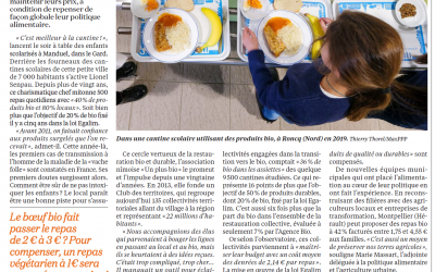 Le Bio dans les cantines : Marie Massart (La Croix du 30 octobre 2023)
