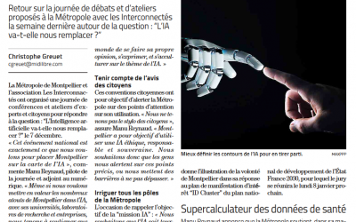 L’intelligence artificielle au cœur de la réflexion avec les citoyens : Manu Reynaud (Midi Libre 11.12.2023)