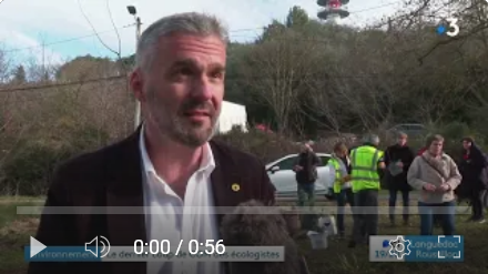 Interview de Manu Reynaud : action contre le COM (France 3 Occitanie)