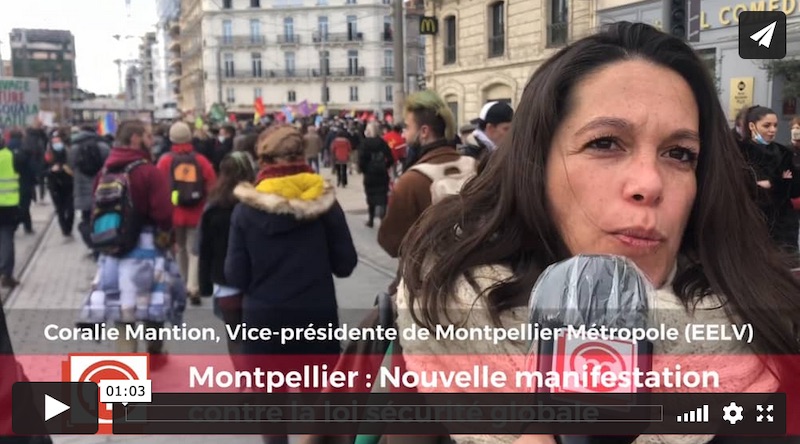 [Le Mouvement] Sécurité Globale : Montpellier maintient la pression sur le Gouvernement Castex !