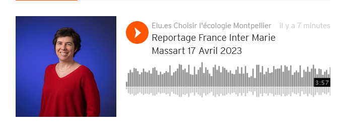 Politique alimentaire : Marie Massart sur France Inter (Chronique Une semaine dans leur vie du 17 avril)